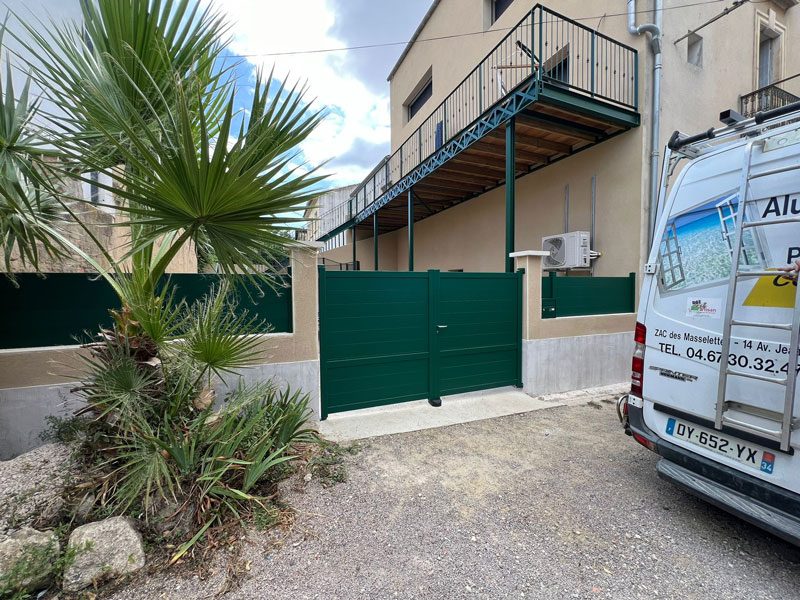 Portail KSM posé par Colombeau Alu
