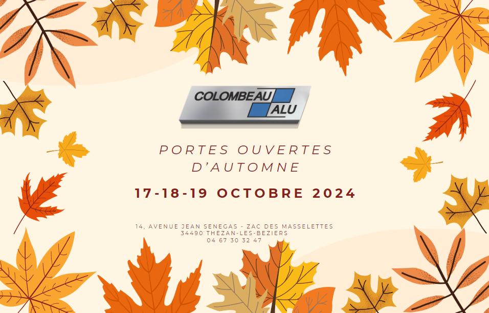 Journées portes ouvertes Colombeau Alu Octobre 2024