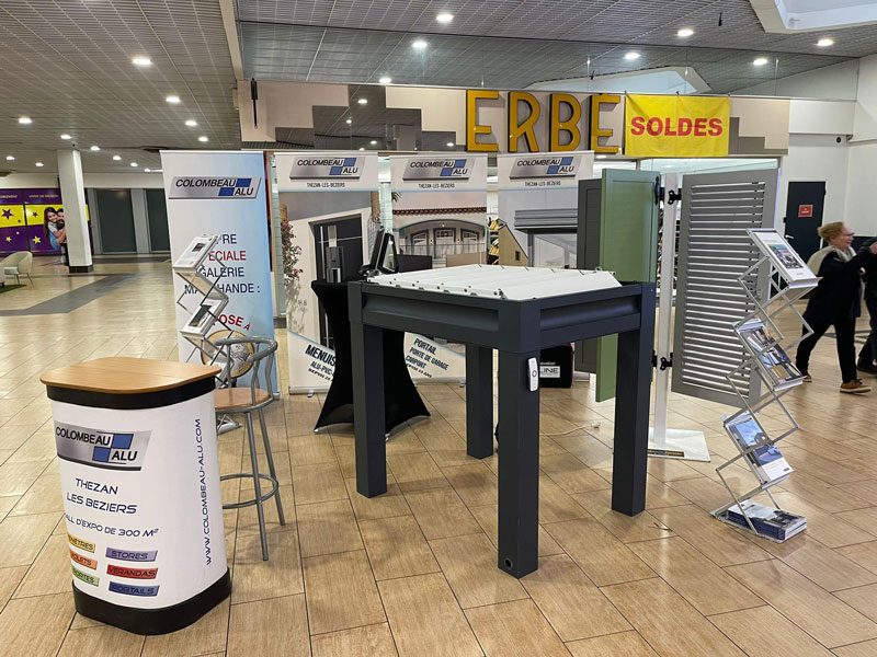 Stand Colombeau Alu a Leclerc Beziers