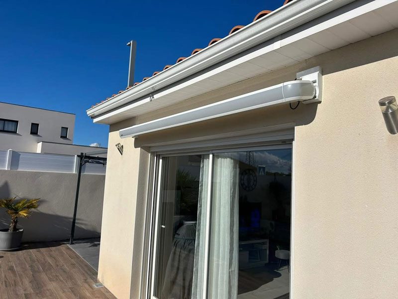 porte d’entrée KLINE, Store Markilux, Marquise ALUCONCEPT par Colombeau Alu