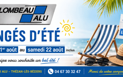 Congés d’été du 1er au 22 août