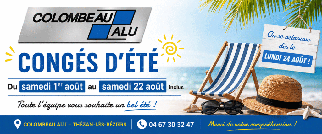 Colombeau alu Bezier, annonce fermeture annuelle